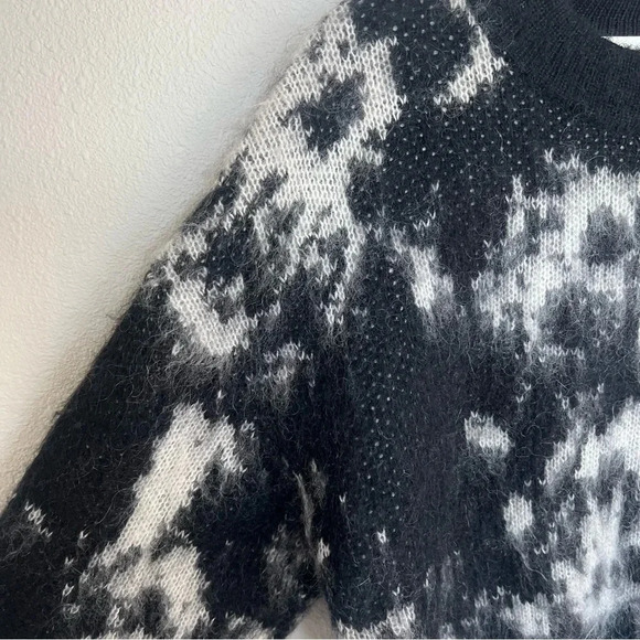 NWOT RODEBJER Ray Knitted Crew Neck Sweater Pullover Black White Designer XS - Picture 6 of 12